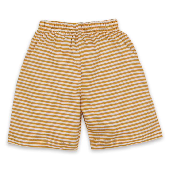 SUNSHINE SHORT SET EST .1987 STRIPES YELLOW (XL) 5-6Y