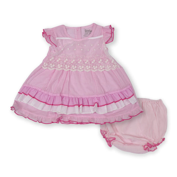 Baby Girls Frock & Panty Set Pink - Sunshine