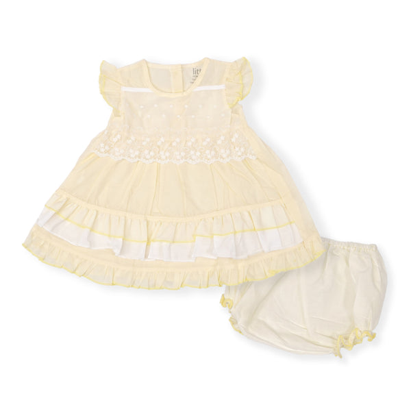 Baby Girls Frock & Panty Set Yellow - Sunshine