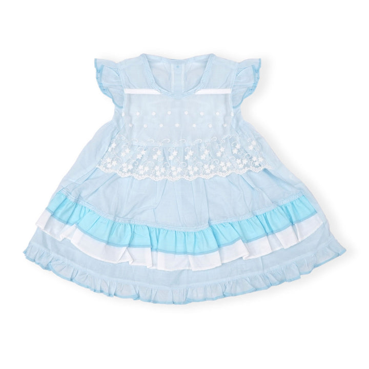 SUNSHINE BABY GIRLS SUMMER PANTY & FROCK BLUE 6-12M