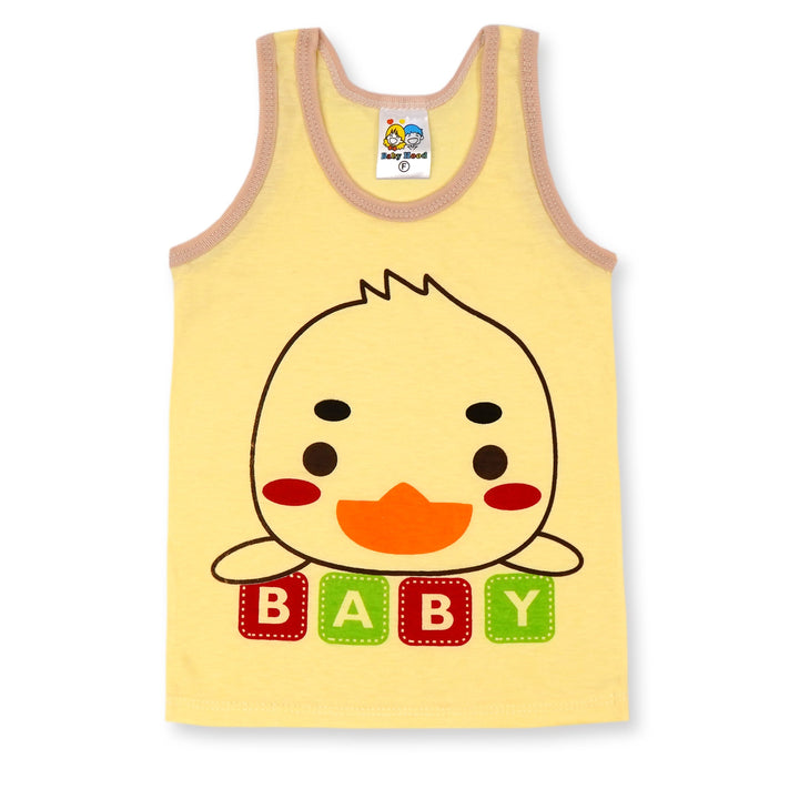 SUNSHINE BABY SHORT AND SANDO SET PENGUIN YELLOW 6-12 M