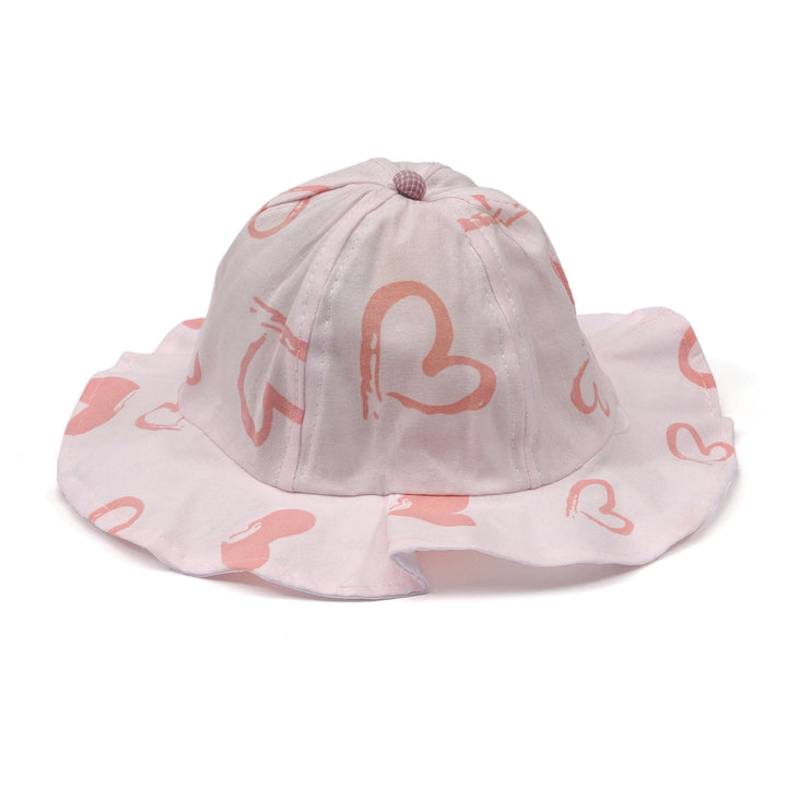 SUNSHINE KIDS HAT HEART BABY PINK