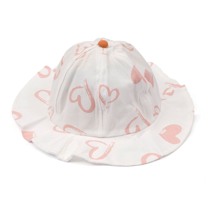 SUNSHINE KIDS HAT HEART WHITE