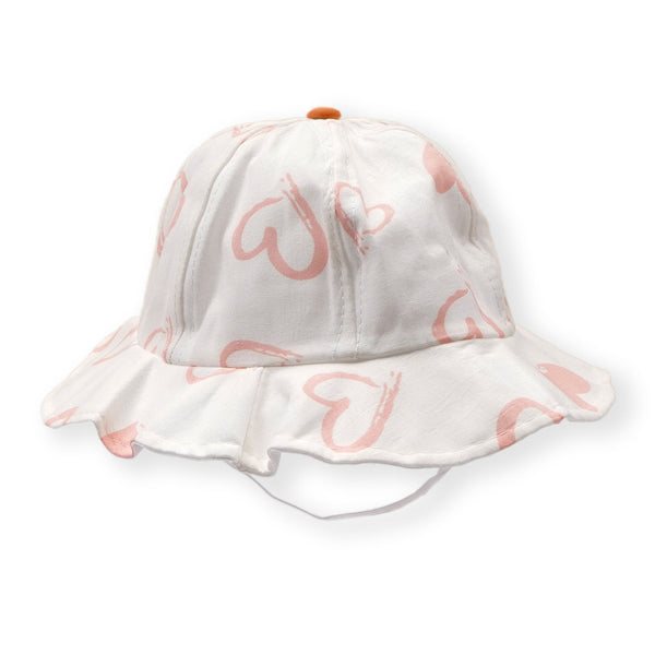 SUNSHINE KIDS HAT HEART WHITE