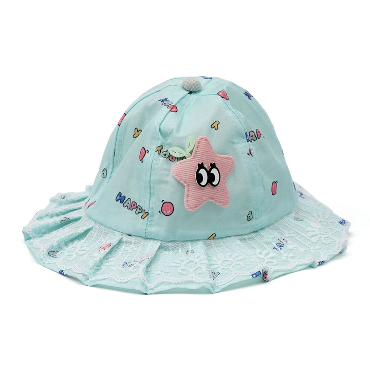 SUNSHINE KIDS HAT STAR SEA GREEN