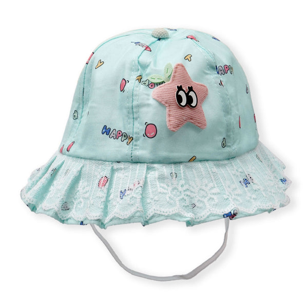 SUNSHINE KIDS HAT STAR SEA GREEN