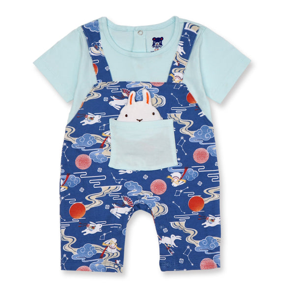 SUNSHINE BABY ROMPER BUNNY BLUE 12-18 M