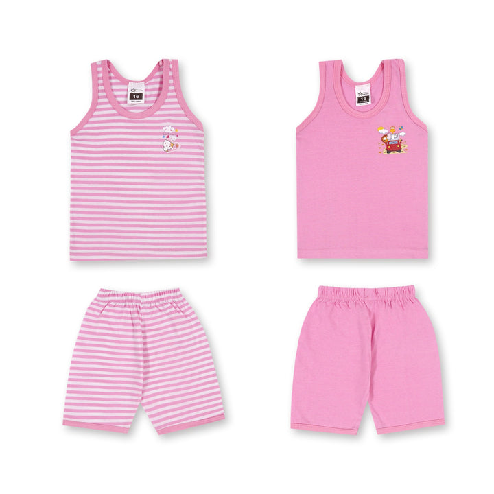 SUNSHINE KIDS SANDOS PACK OF 2 STRIPES PINK (18)2-3Y