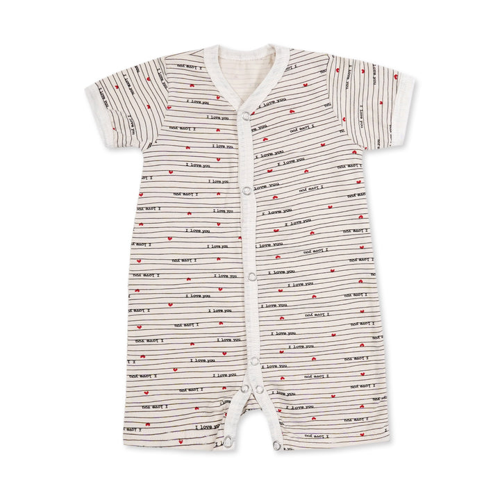 SUNSHINE KIDS 3 PCS ROMPER SHORTLY SLEEVE & LEGS ELEPHANT RED (6-9M)