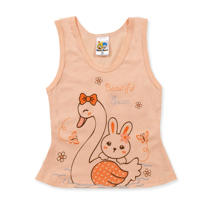 SUNSHINE BABY SHORT AND SANDO SET SWAN ORANGE 6-12 M