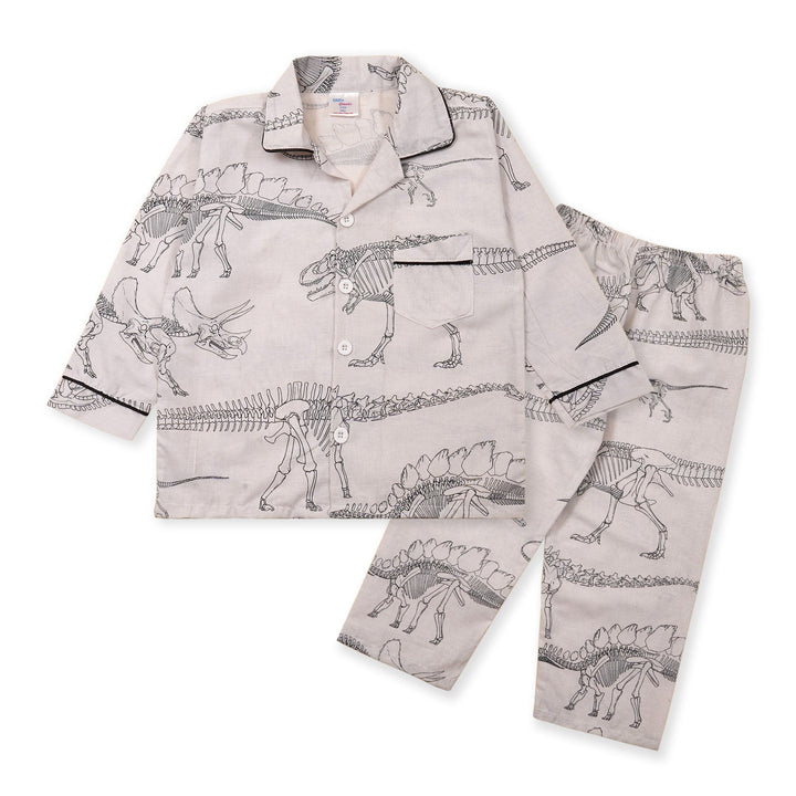 SUNSHINE KIDS NIGHSUIT T REX SKELETON GREY 6-7 Y