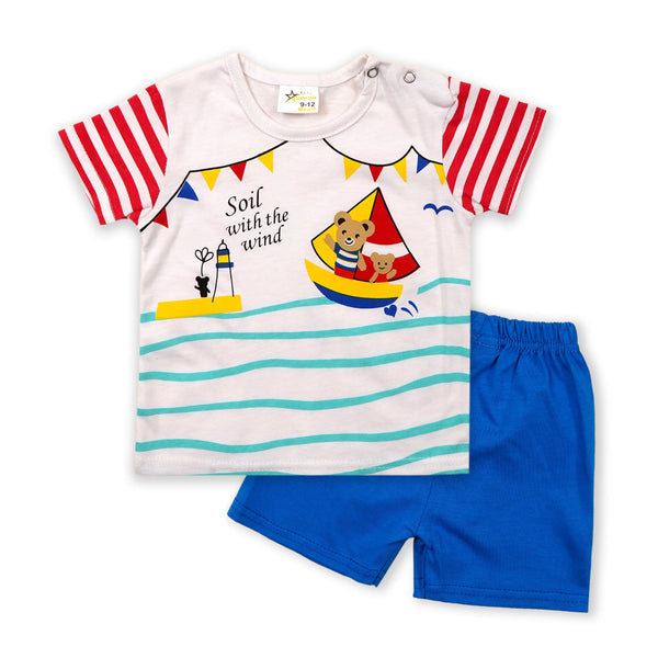 SUNSHINE KIDS SHORT AND SHIRT LIGHTHOUSE MULTICOLOR 12-18 M