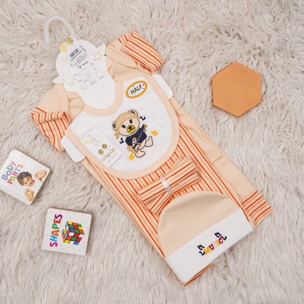 SUNSHINE BABY GIFT SET 9 PCS PIRATE BEAR ORANGE