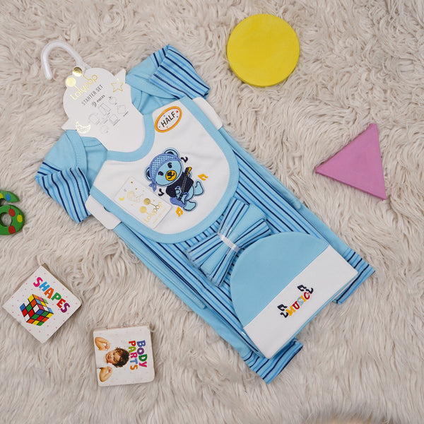 SUNSHINE BABY GIFT SET 9 PCS PIRATE BEAR BLUE