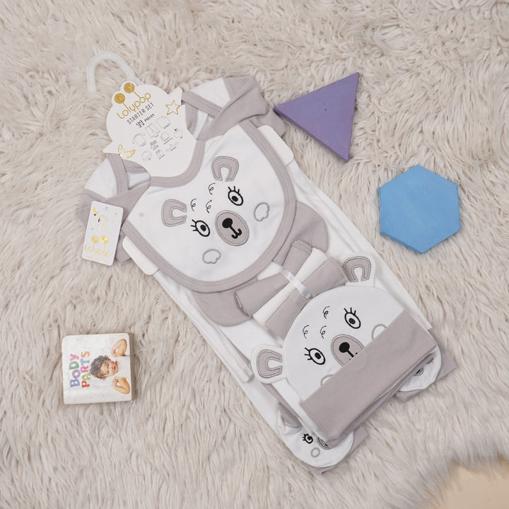 SUNSHINE BABY GIFT SET 11 PCS BEAR GREY