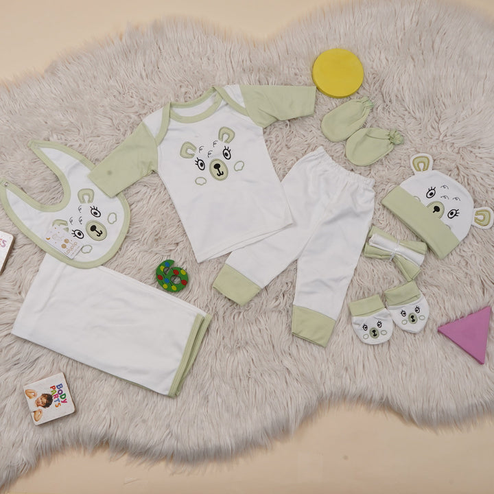 SUNSHINE BABY GIFT SET 11 PCS BEAR LIGHT GREEN