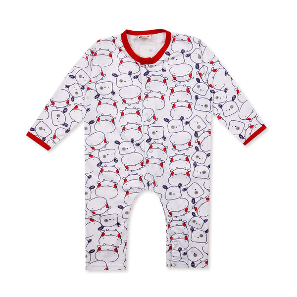 SUNSHINE KIDS SLEEPSUIT MOO RED 18-24M