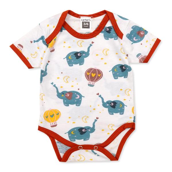 SUNSHINE BABY BODYSUIT ELEPHANTS MULTICOLOR 3-6M