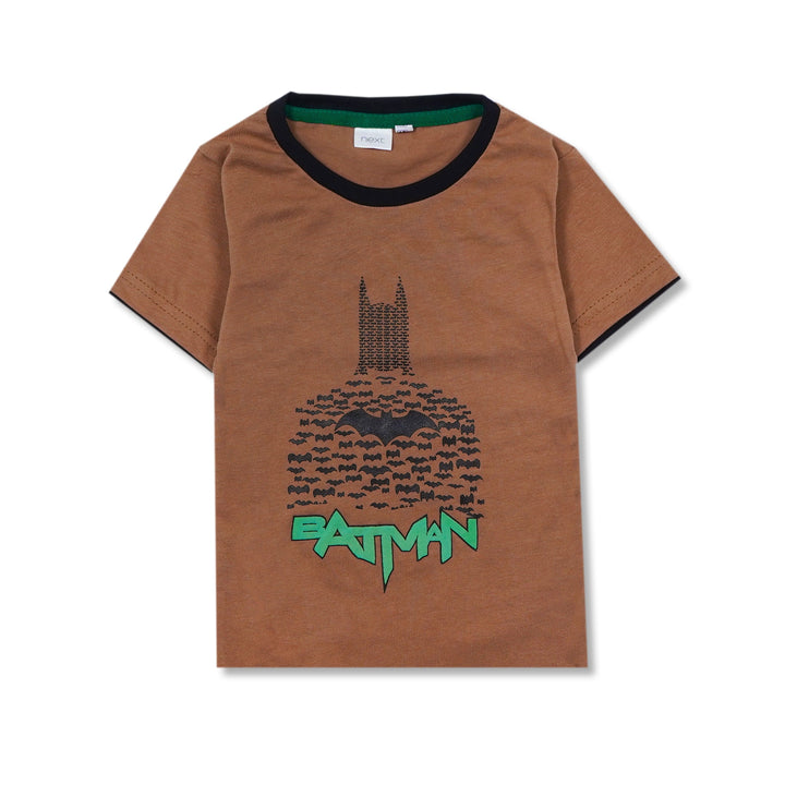 SUNSHINE KIDS SHORT AND SHIRT BATMAN BROWN 4Y