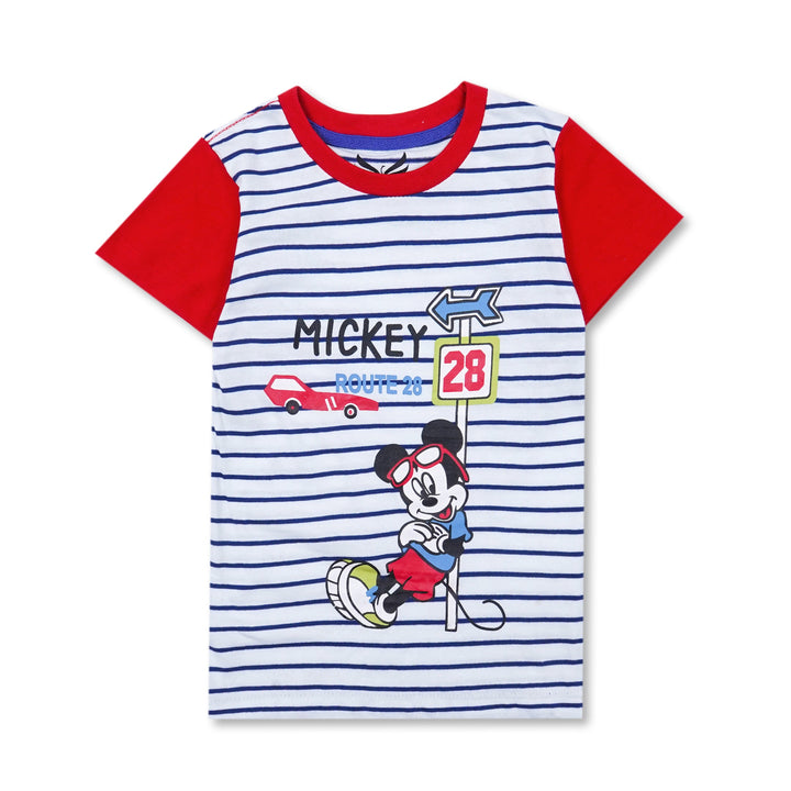 SUNSHINE KIDS SHORT AND SHIRT MICKEY RED 4Y