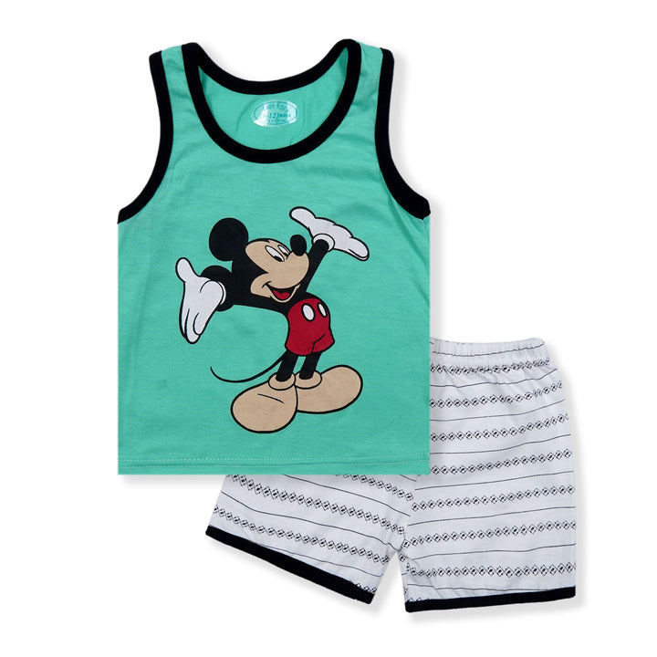 BABY SANDOS SET MICKY MOUSE GREEN - SUNSHINE 4-5Y