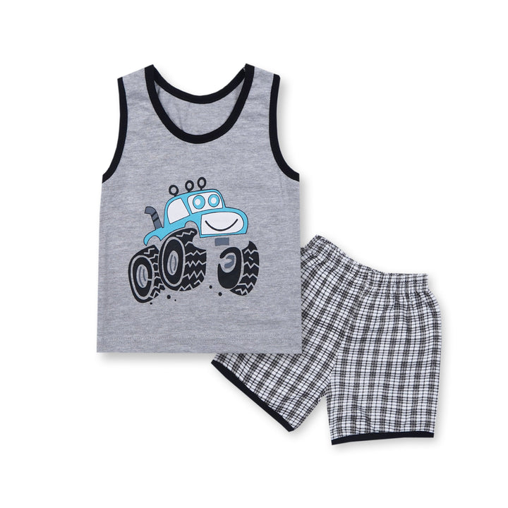 BABY SANDOS SET MONSTER TRUCK GREY - SUNSHINE 4-5Y