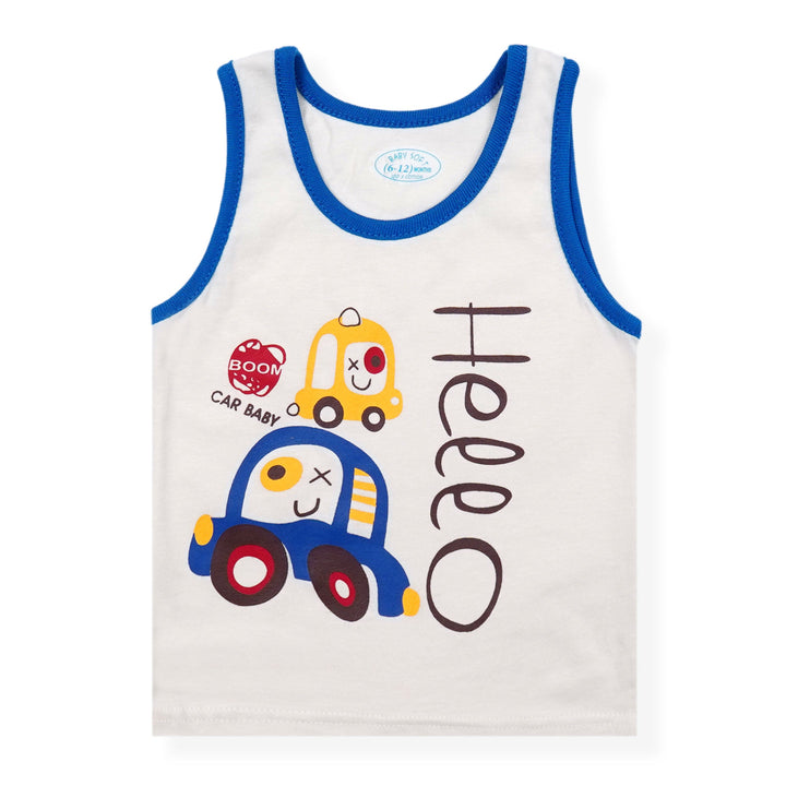 BABY SANDOS SET HELLO CAR OFF WHITE- SUNSHINE 4-5Y