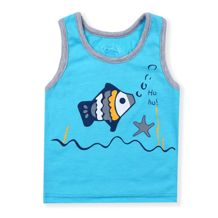 BABY SANDOS SET FISH BLUE - SUNSHINE 4-5 Y