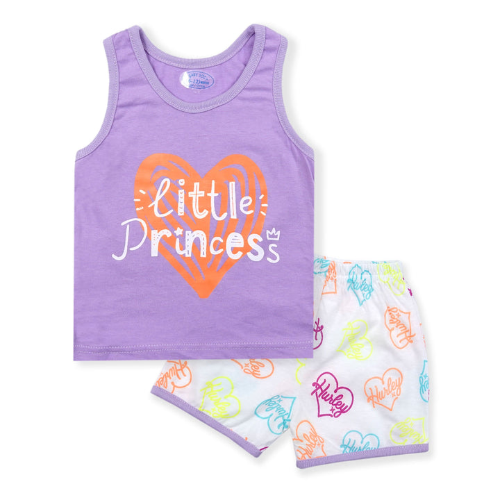 BABY SANDOS SET LITTLE PRINCESS PURPLE- SUNSHINE 4-5Y