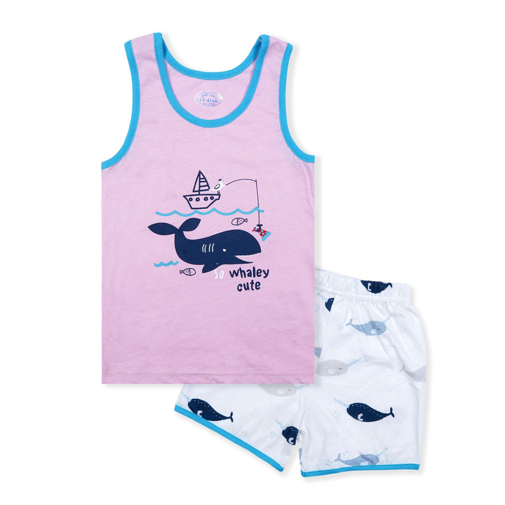 BABY SANDOS SET CUTE WHALE PINK  - SUNSHINE 4-5 Y