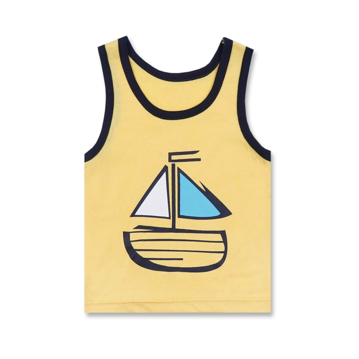 BABY SANDOS SET  BOAT YELLOW - SUNSHINE 4-5Y