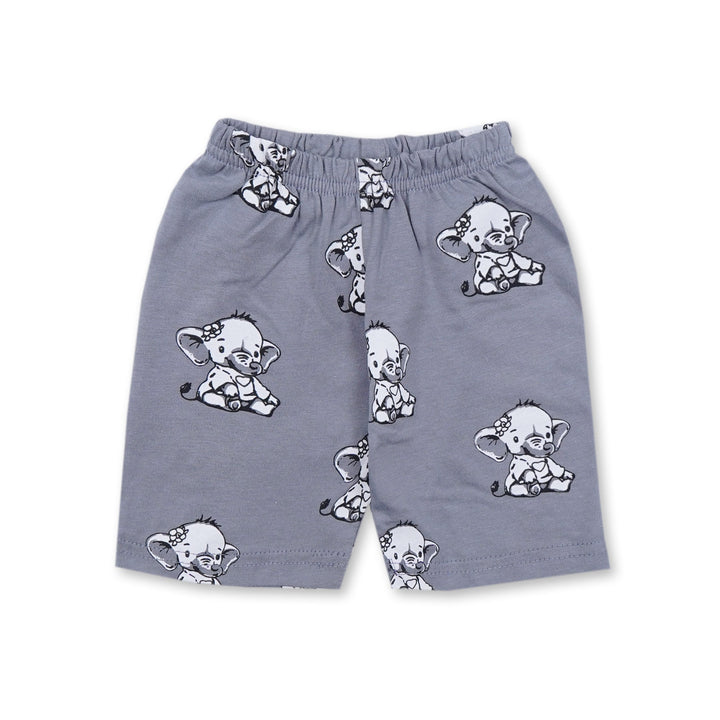 SUNSHINE BABY GIRL SHORT & SHIRT ELEPHANT GREY L 9-12M