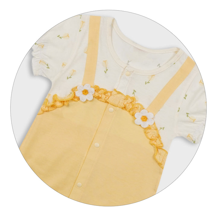 SUNSHINE BABY ROMPER FLOWER YELLOW 90/48 18-24 M