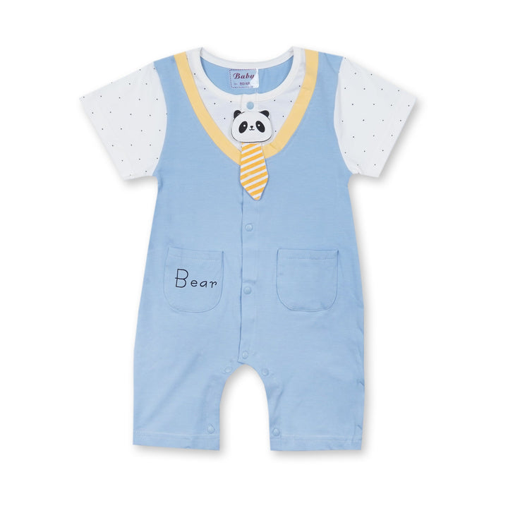 SUNSHINE BABY ROMPER PANDA WHITE & BLUE 90/48 18-24 M