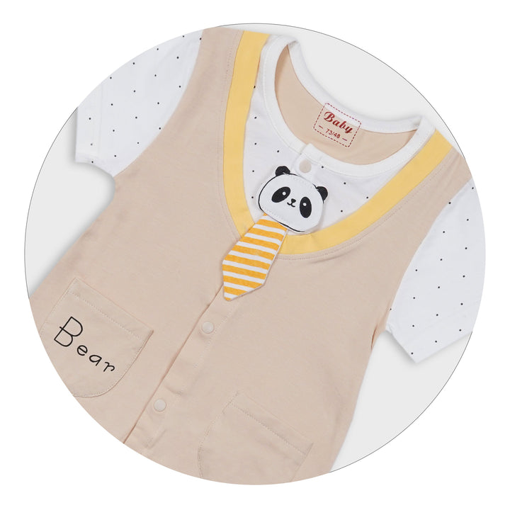 SUNSHINE BABY ROMPER PANDA BROWN 90/48 18-24 M