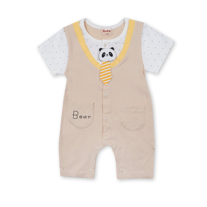 SUNSHINE BABY ROMPER PANDA BROWN 90/48 18-24 M