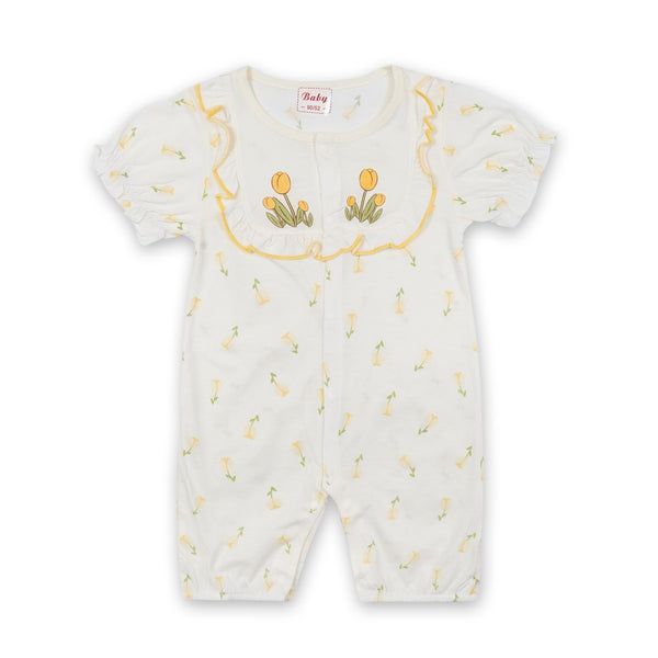 SUNSHINE BABY ROMPER YELLOW FLOWER LIGHT YELLOW 90/48 18-24 M