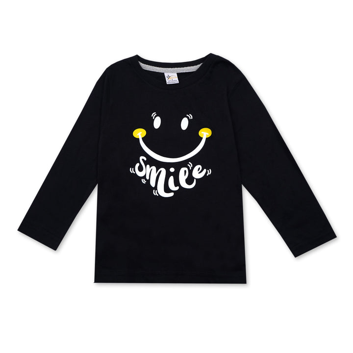 KIDS PAJAMA SET SMILE BLACK- SUNSHINE 11-12 Y