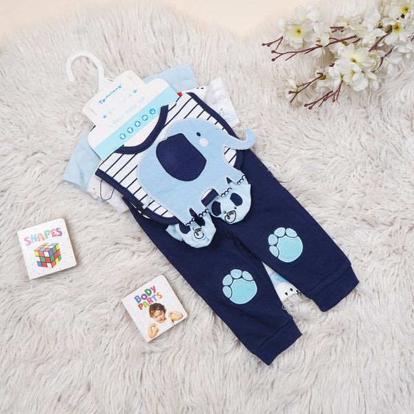 SUNSHINE BABY GIFT SET PACK OF 5 ELEPHANT BLUE 9-12M