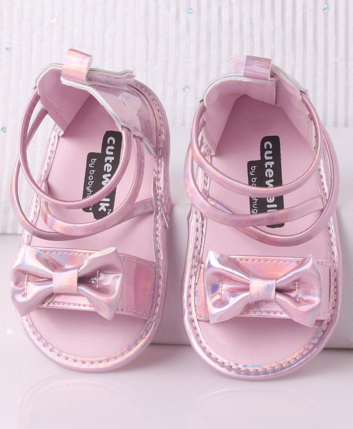 SUNSHINE BABY GIRLS SANDLE SHINEY PINK 12-18M