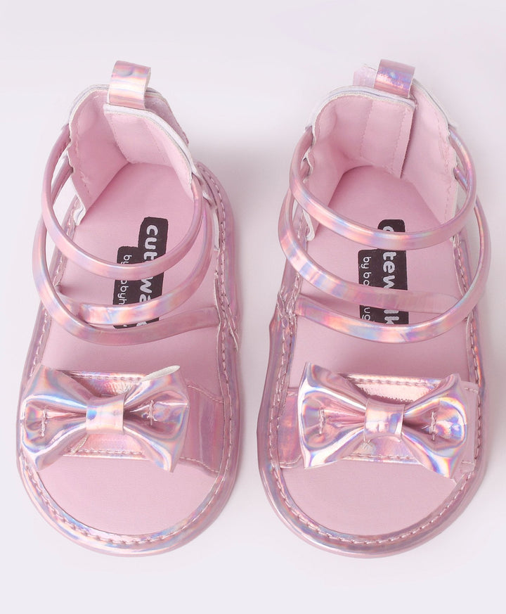 SUNSHINE BABY GIRLS SANDLE SHINEY PINK 12-18M