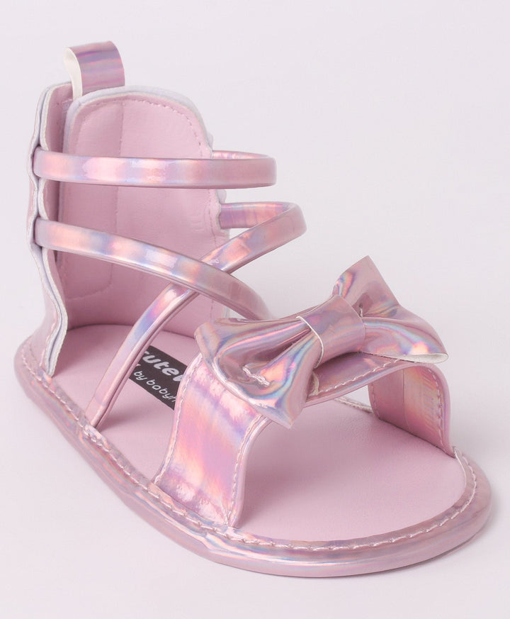 SUNSHINE BABY GIRLS SANDLE SHINEY PINK 12-18M