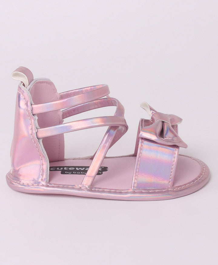 SUNSHINE BABY GIRLS SANDLE SHINEY PINK 12-18M