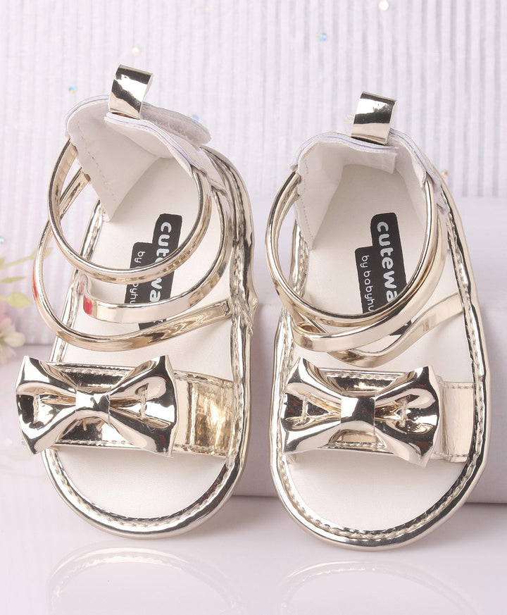 SUNSHINE BABY GIRLS SANDLE SHINEY GOLDEN 12-18M