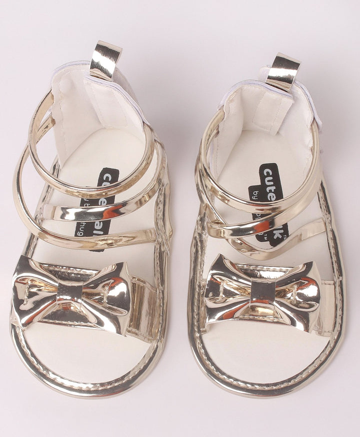 SUNSHINE BABY GIRLS SANDLE SHINEY GOLDEN 12-18M