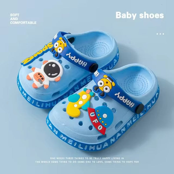 SUNSHINE KIDS CROCS HAPPY SPACE SKY BLUE (7-8) (NO.29) 170MM