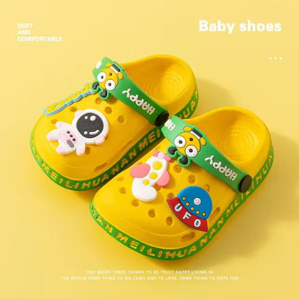 SUNSHINE KIDS CROCS HAPPY SPACE YELLOW (7-8) (NO.29) 170MM