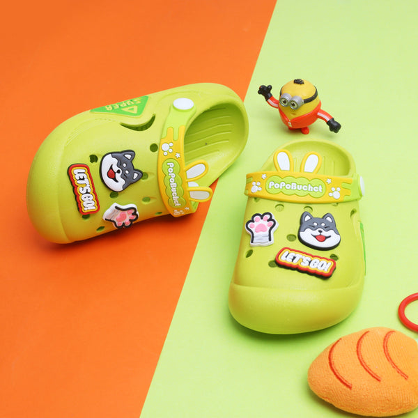 Kids Crocs Lets Go Green - Sunshine