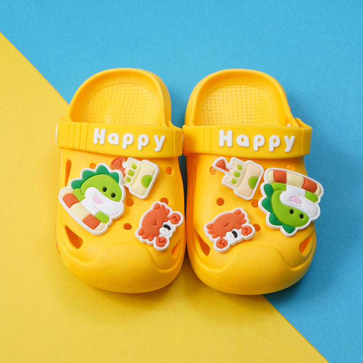 SUNSHINE KIDS CROCS DINO & CRAB YELLOW (3-4 YEAR) (22/23) 150MM