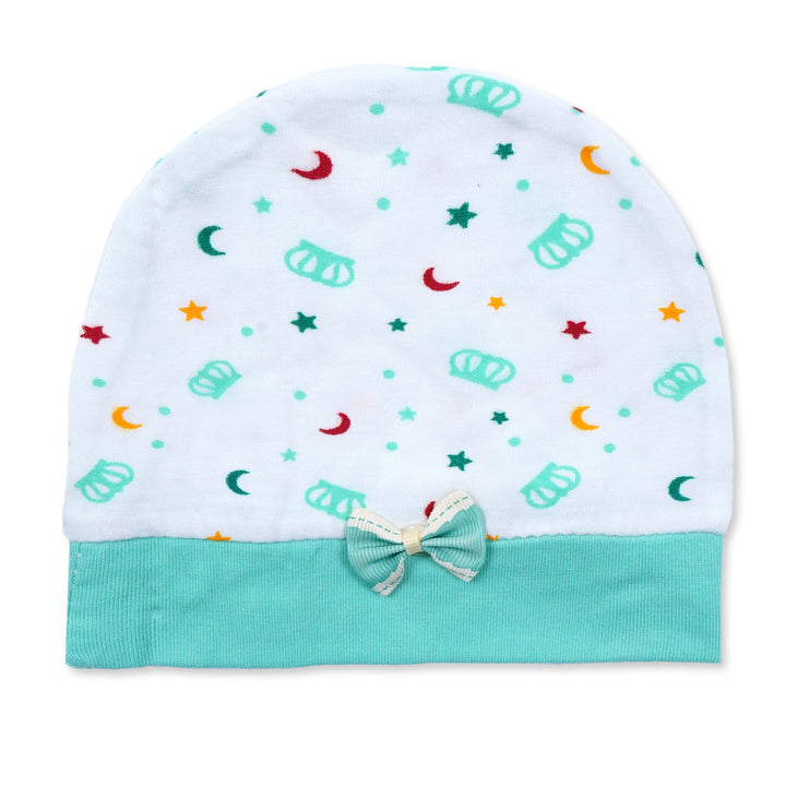 SUNSHINE BABY ROMPER FS PACK OF 3 CROWN MOON STARS SEA GREEN  6-9M